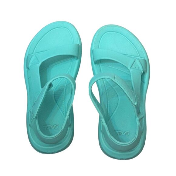 TEVA Hurricane Drift Sandals W7 Aqua Teal Gorpcore Water Shoes EVA Foam - Picture 2 of 5